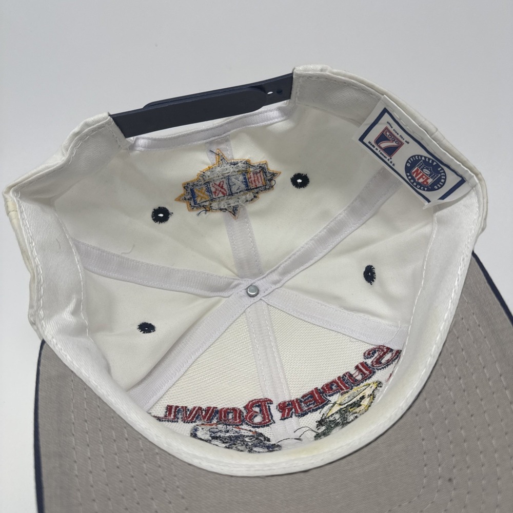 Vintage Super Bowl XXXII 1998 Broncos vs Packers Logo7 Snapback‎ Hat Cap - Picture 12 of 14